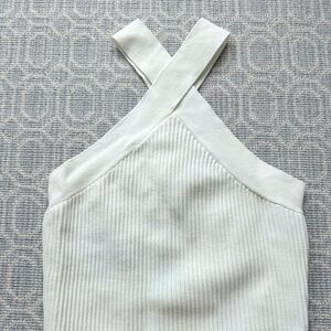 Cross neck top